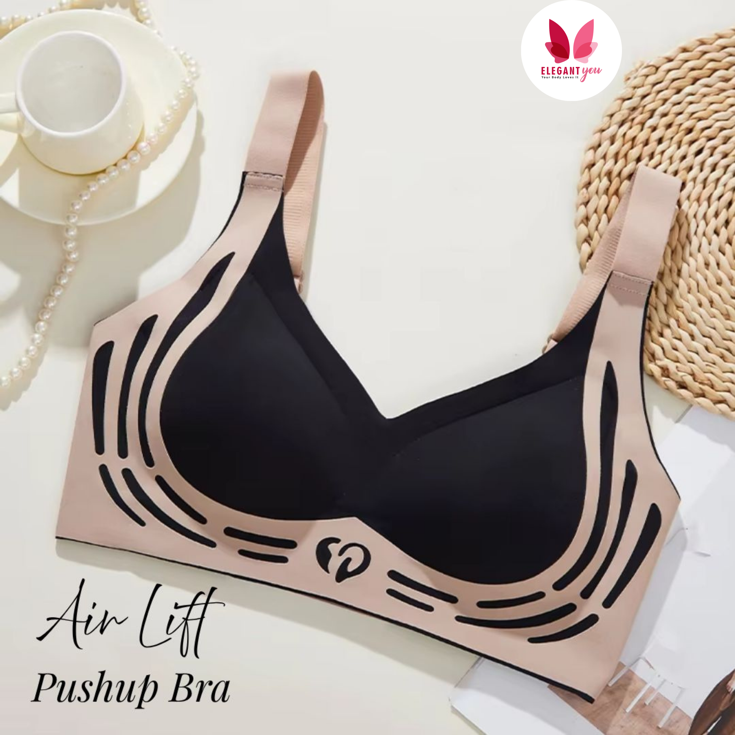 No Rash Seamless Breathable Wireless Push-up Uplift Sports Bra ( PACK OF 3 )