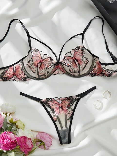 Pack of 3 Sweet Flower Floral Pushup Summer Set with pantie.
