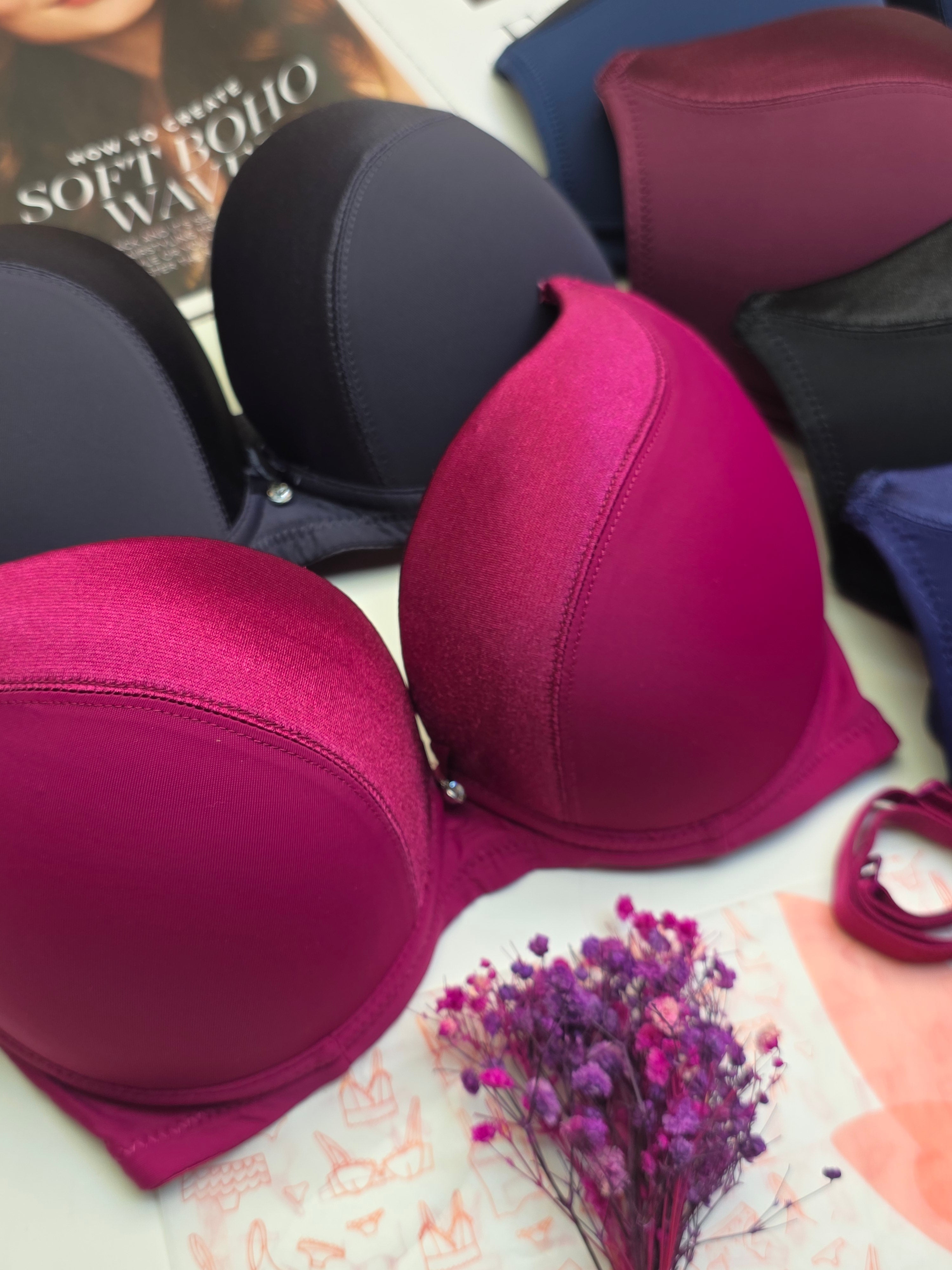 (34-40)Binny's Padded Push-up Wired Bra