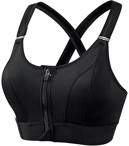 High Impact,A+ Quality, Ultimate Comfort, Sports Bra, Zipper(085) ( Pack of 3 )