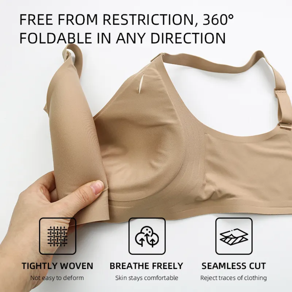 (32-38)b Seamless No Rash Comfort Jelly Bra
