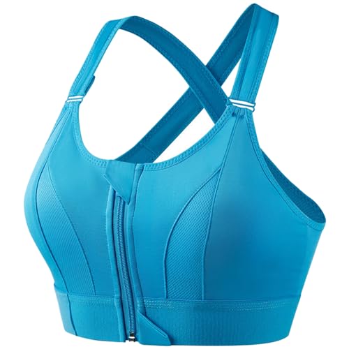 High Impact,A+ Quality, Ultimate Comfort, Sports Bra, Zipper(085) ( Pack of 3 )