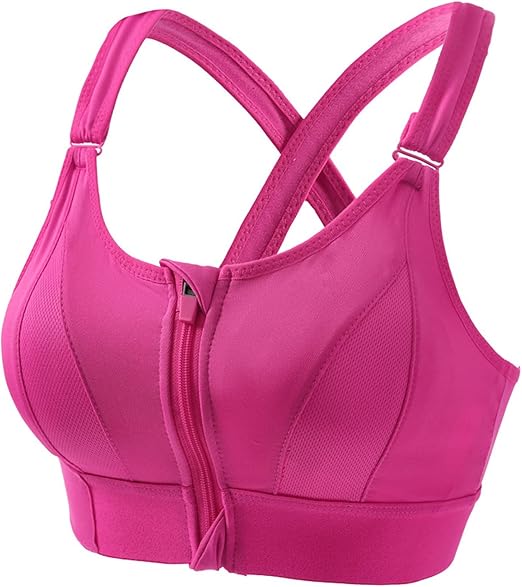 High Impact,A+ Quality, Ultimate Comfort, Sports Bra, Zipper(085) ( Pack of 3 )